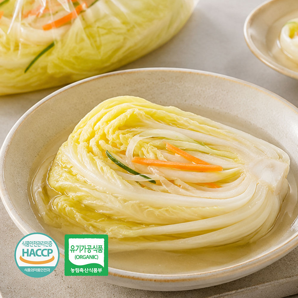 김장의민족 유기농 백김치 1kg - 상품 이미지