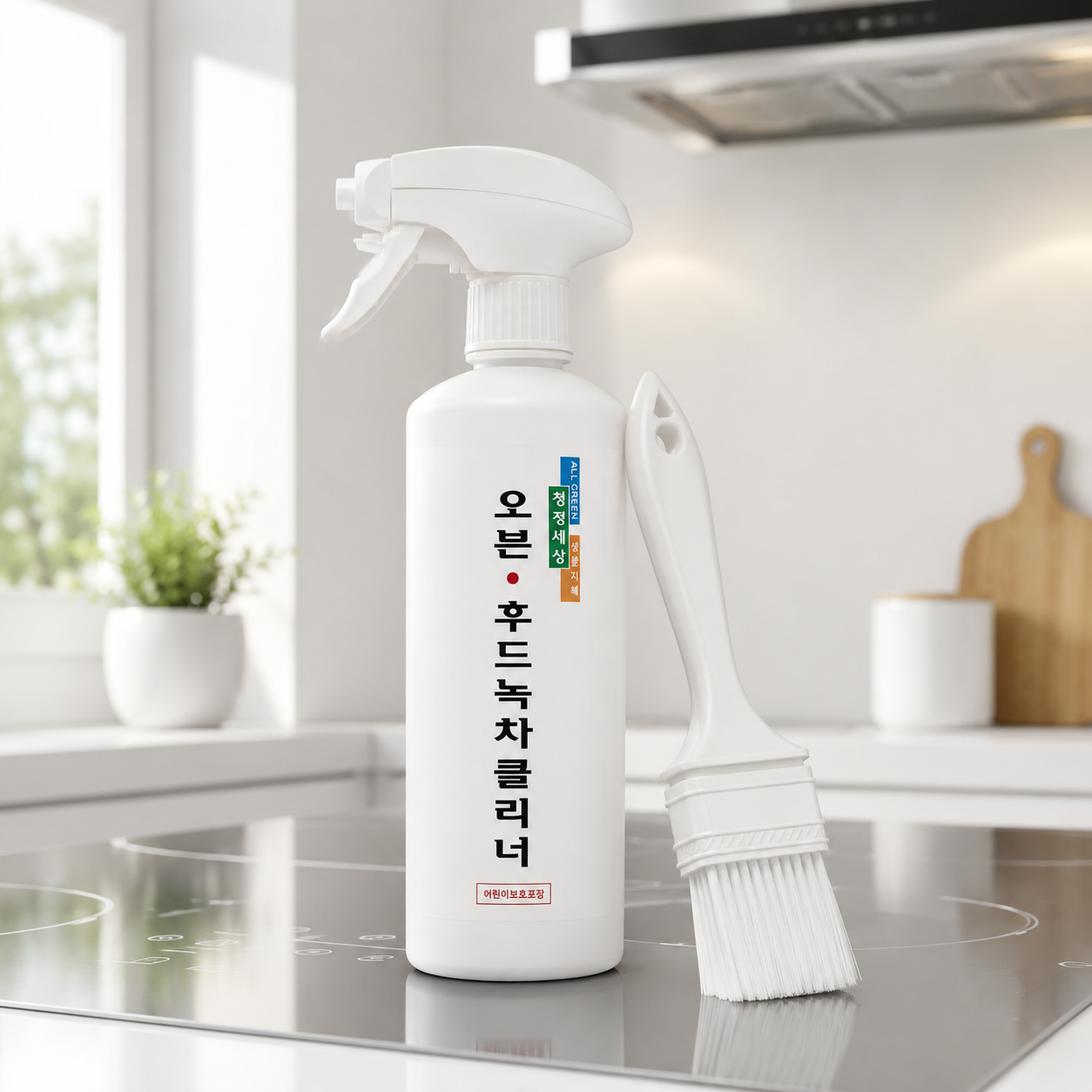 오븐 클리너 주방 후드 기름때 제거제 찌든때 세정제 500ml, 1개 - 상품 이미지