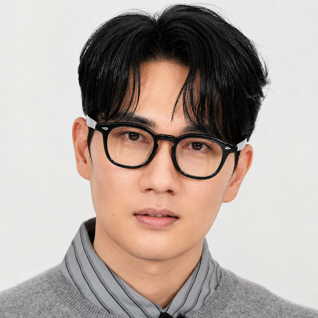 래쉬 안경 클리프트 (+클립선글라스증정) 남자 뿔테 아넬형 안경테 데일리 44 46 48 50사이즈 F 상품 이미지