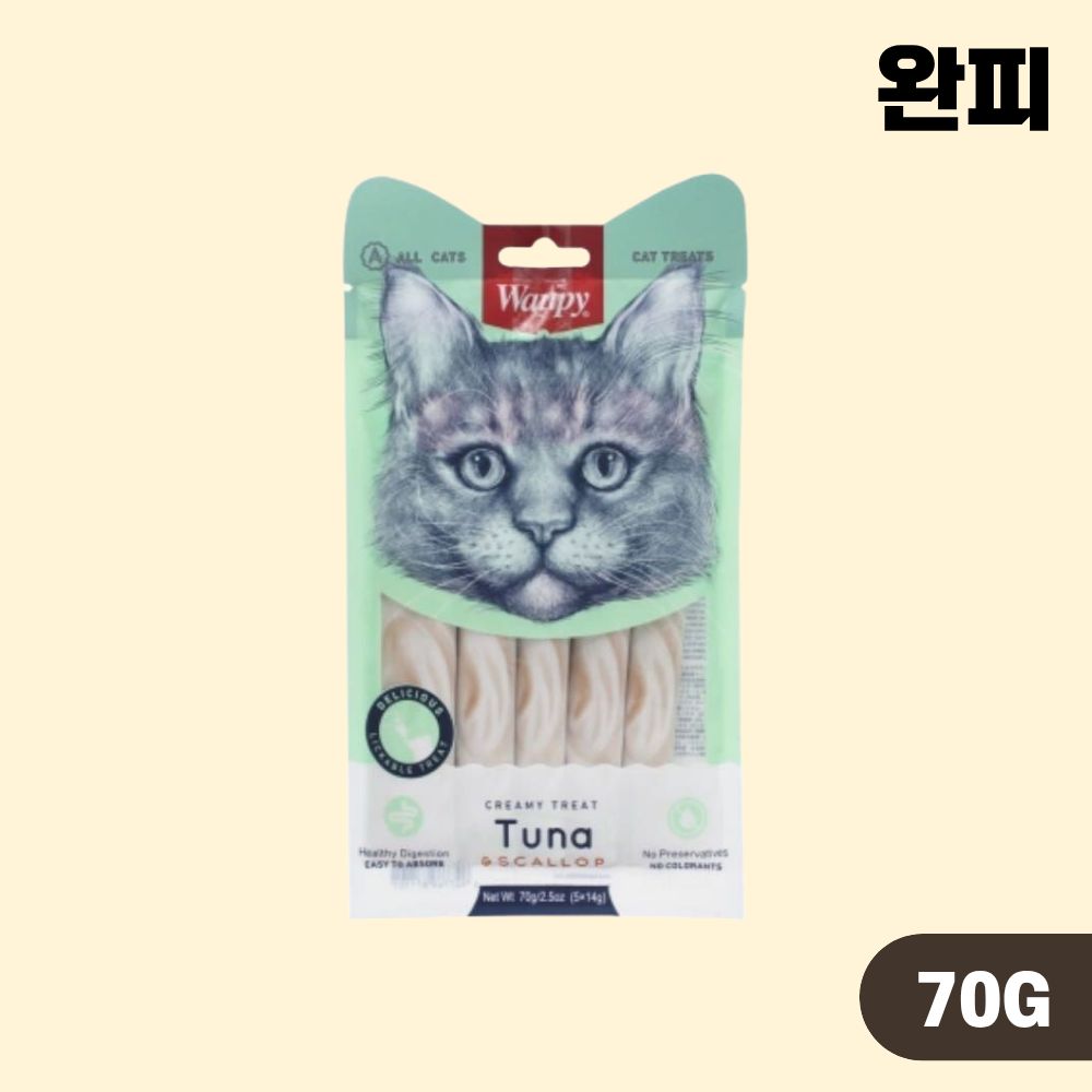 완피 크레미 퓨레 참치 가리비, 70g, 1개 - 상품 이미지