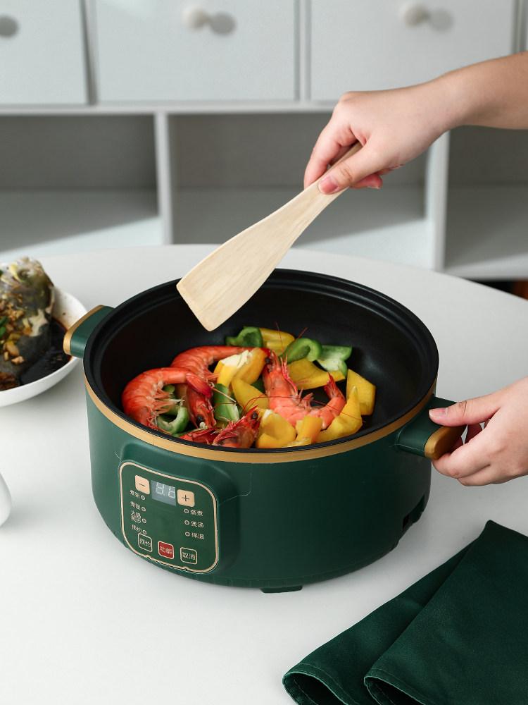 전기냄비 다기능 가정용 전골 찜 라면 국수 간편 조리기 스마트 26cm [3-4 인용] 찜기 없음 - 상세 이미지 4