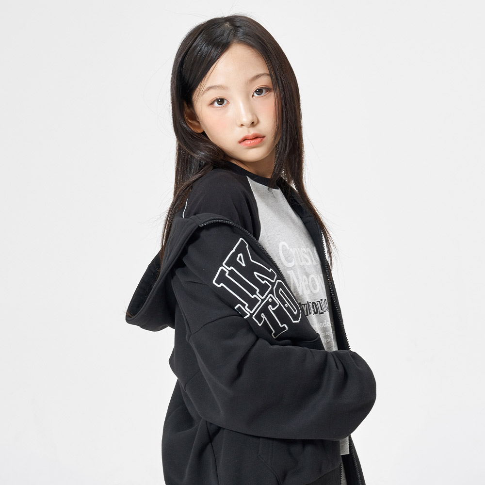 더데이걸 학원가 후드 집업 TGJM26801 - 상세 이미지 2