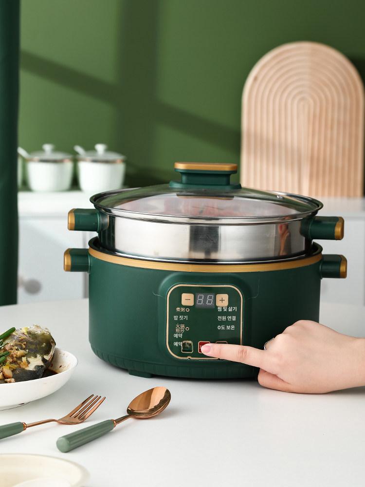 전기냄비 다기능 가정용 전골 찜 라면 국수 간편 조리기 스마트 26cm [3-4 인용] 찜기 없음 - 상세 이미지 3