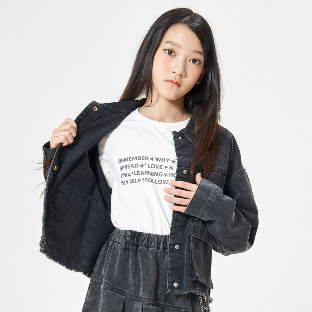 더데이걸 힙해 박시 데님 재킷 TGJA26802 - 상세 이미지 2