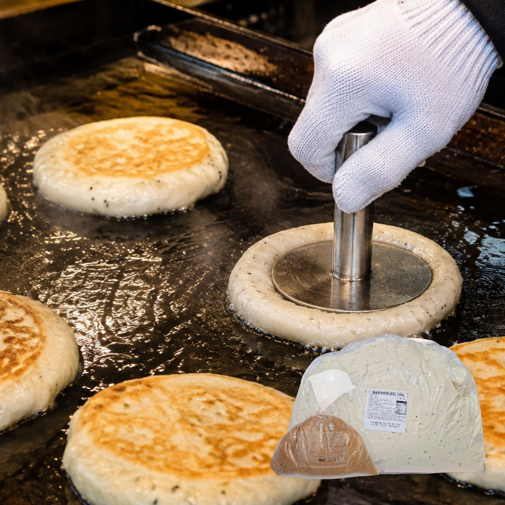 지니스 호떡 찹쌀반죽 10kg(호떡소 포함) - 상품 이미지