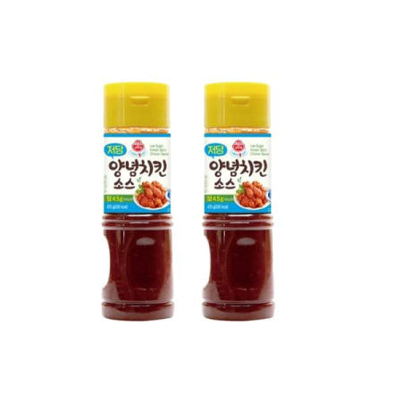 오뚜기 LIGHT&JOY 저당 양념치킨소스 2개 470g 찍먹 캠핑 새콤달콩 디핑소스