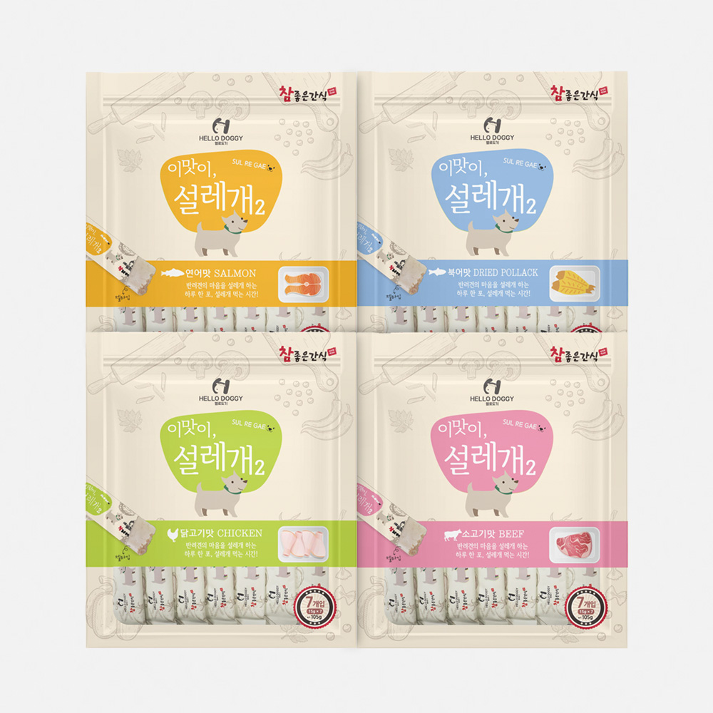 헬로도기 설레개 설레게 강아지캔 강아지츄르 죽 통조림짜먹는간식 소고기, 105g, 1개 - 상세 이미지 4