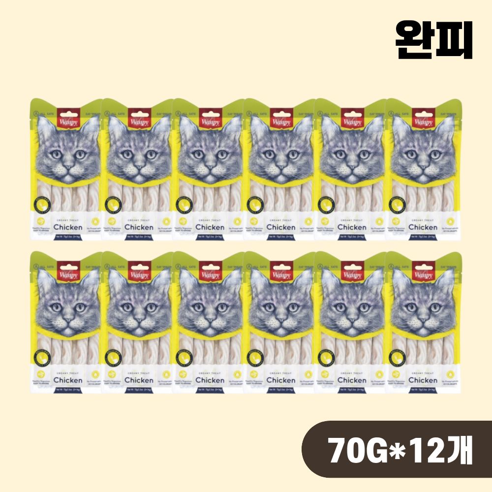 완피 크레미 퓨레 치킨, 70g, 12개 - 상품 이미지