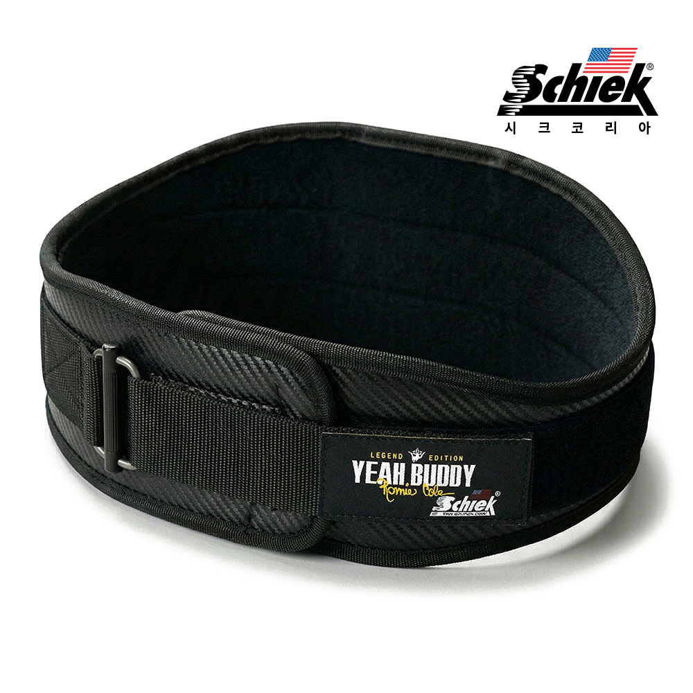 SCHIEK RCCF4006 로니콜먼 블랙 카본 헬스 벨트 리프팅 복압 웨이트 시크 쉬크 - 메인 이미지