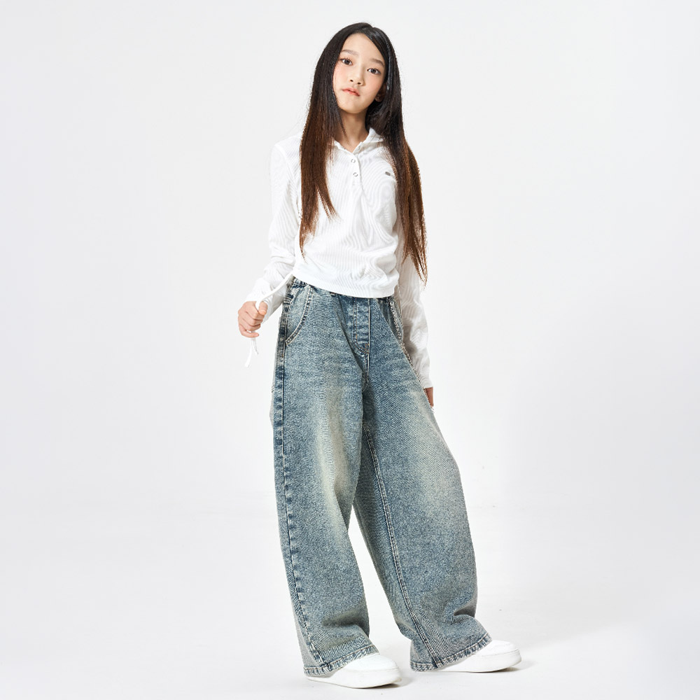 더데이걸 또또 스냅 싸이드 셔링 후드티 TGMH26803 - 상세 이미지 2