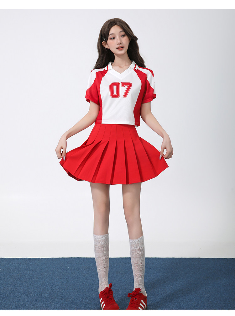 치어리더 의상 응원복 걸그룹 댄스복 무대의상 재즈댄스 - 상세 이미지 3