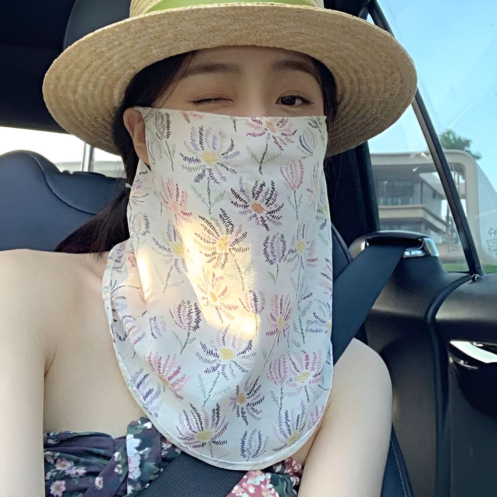 페이스스카프 햇볕차단마스크 얼굴목햇빛가리개 귀걸이 - 상세 이미지 4