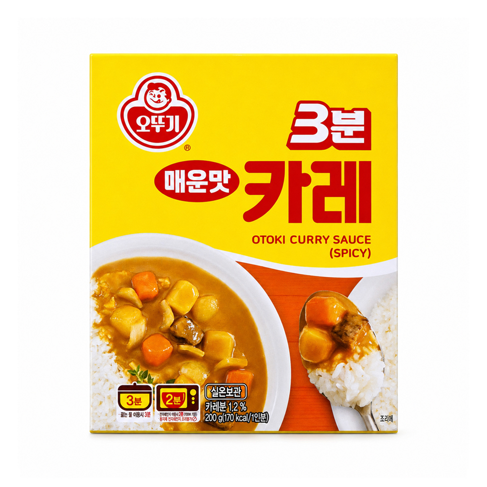 오뚜기 3분 카레 매운맛 즉석 요리 매운 카레 200g - 상품 이미지