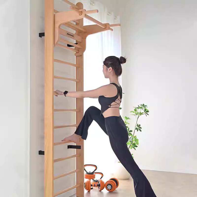 원목 슈로스바 사다리 척추 재활 필라테스 스트레칭 160cm 싱글바 - 상세 이미지 4