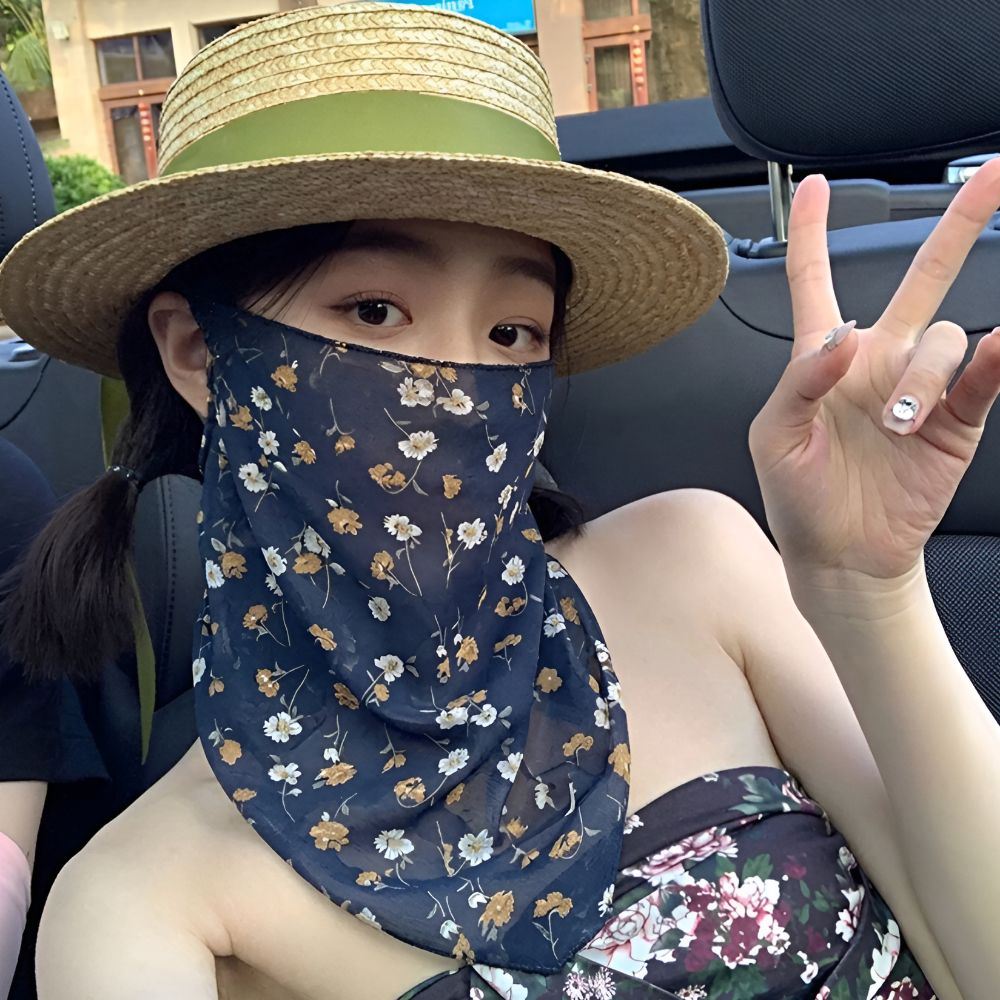 페이스스카프 햇볕차단마스크 얼굴목햇빛가리개 귀걸이 - 상세 이미지 2