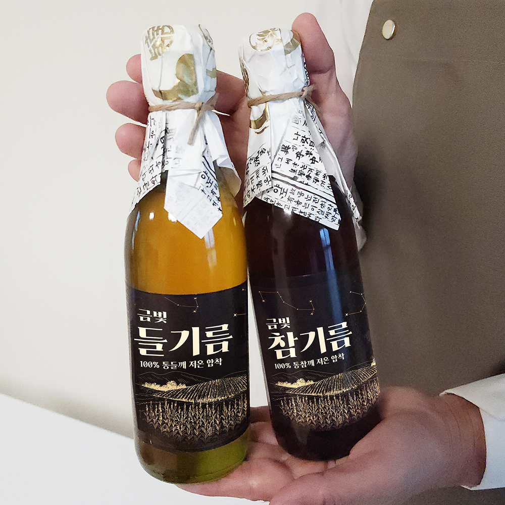 금빛 참기름 들기름 350ml / 고소한 참기름 들기름 - 상품 이미지