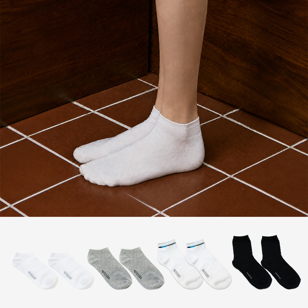 [리퍼브] 데일리 무지 기본 양말 모음 - 상품 이미지