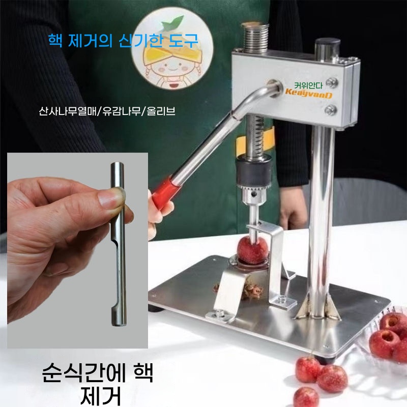과일 씨앗제거기 매실 대추 가정용 기본형 - 상세 이미지 4