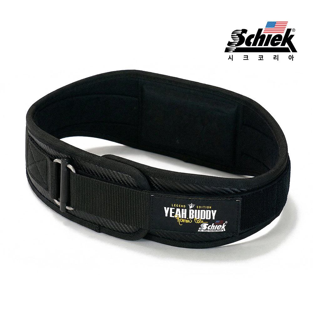 SCHIEK RCCF4004 로니콜먼 블랙 카본 헬스 벨트 리프팅 복압 웨이트 시크 쉬크 - 메인 이미지