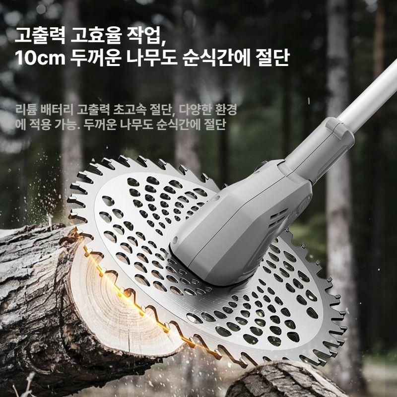 충전식 무선 예초기 길이조절 나일론 줄날 정원 잡초 제거 제초기 무설치 정원 4.0 AH 2개 충전기 1개 - 상세 이미지 4