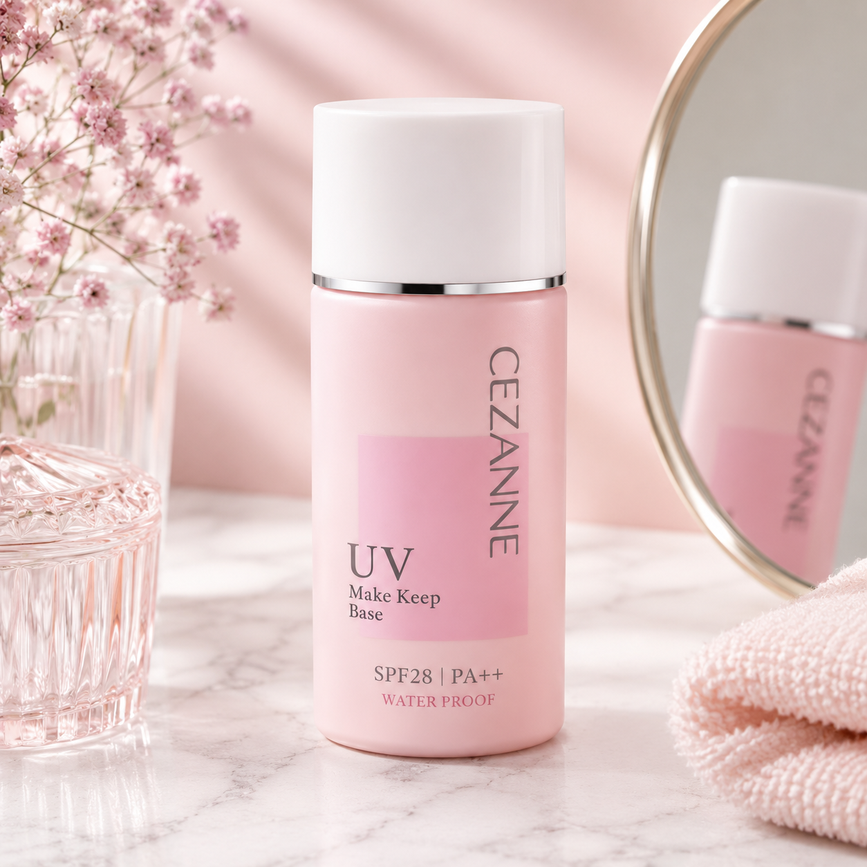 일본 세잔느 메이크업 킵 베이스 핑크베이지 30ml 피지 번들거림 방지 - 상품 이미지