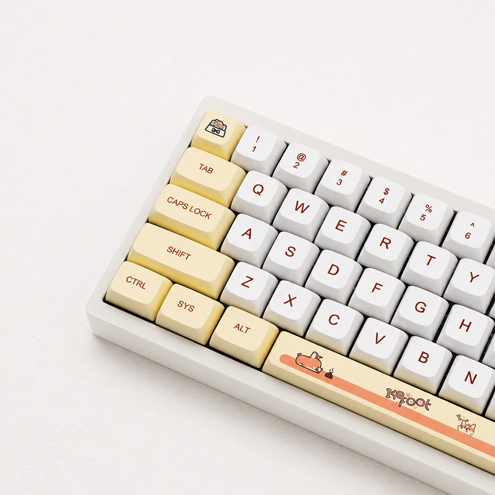 웰시코기 키캡 영문 키보드 자판 강아지 동물 키캡 XDA PBT 염료승화 기계식 134키 이미지 7