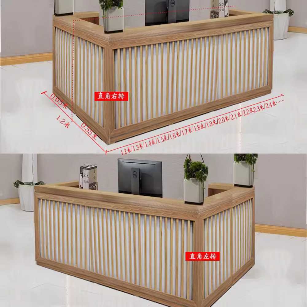 카페 계산대 미용실 카운터 매장 식당 카페 학원 매장 네추럴 120x50x100cm - 상세 이미지 4