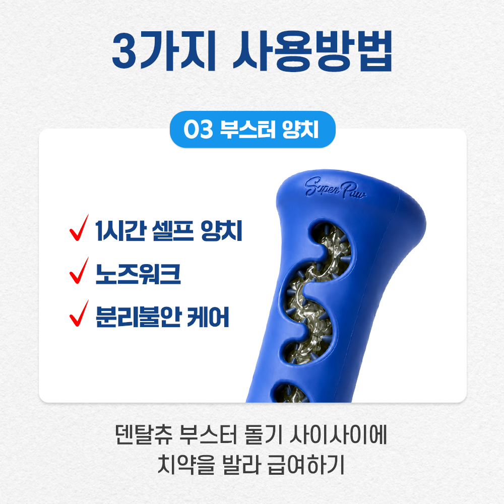 슈퍼포우 덴탈 플러스 강아지 치약 입냄새 치석 제거 바르는 치약 대용량 100g, 1개, 청사과 이미지 7