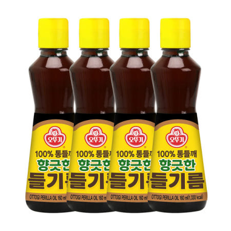 향긋한들기름 160ml 4개