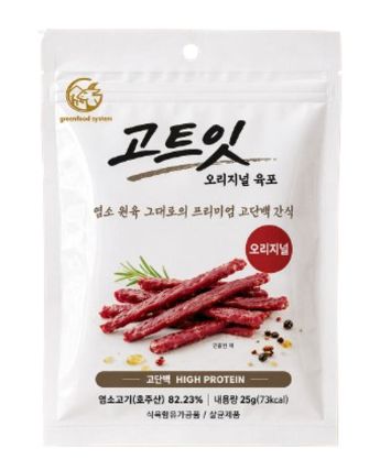 고트잇 염소육포 오리지널 25g, 3개 - 상품 이미지