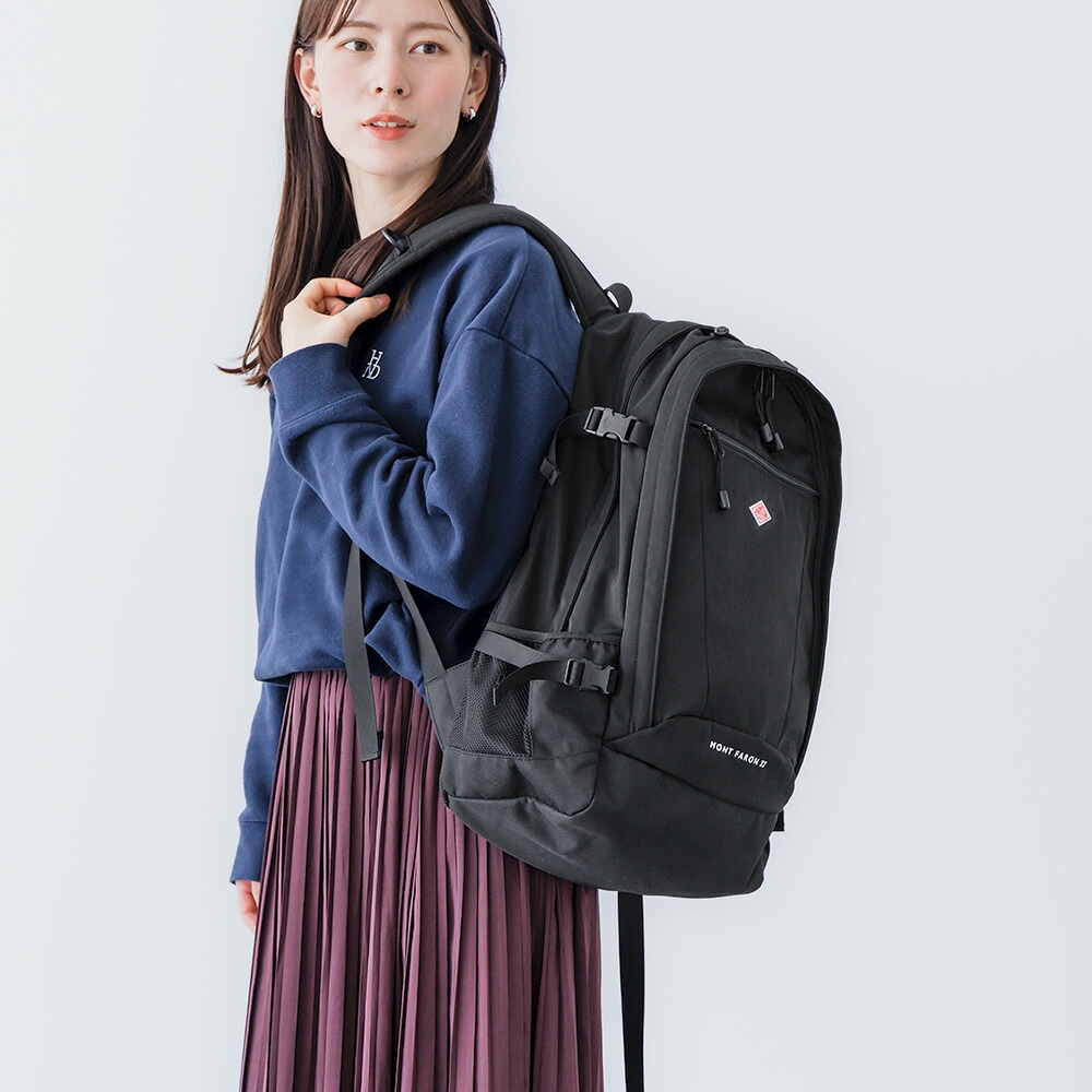 단톤 몽파론 백팩 27L 남녀공용 대용량 배낭 가방 블랙 MONTFARON 26FW - 상세 이미지 5