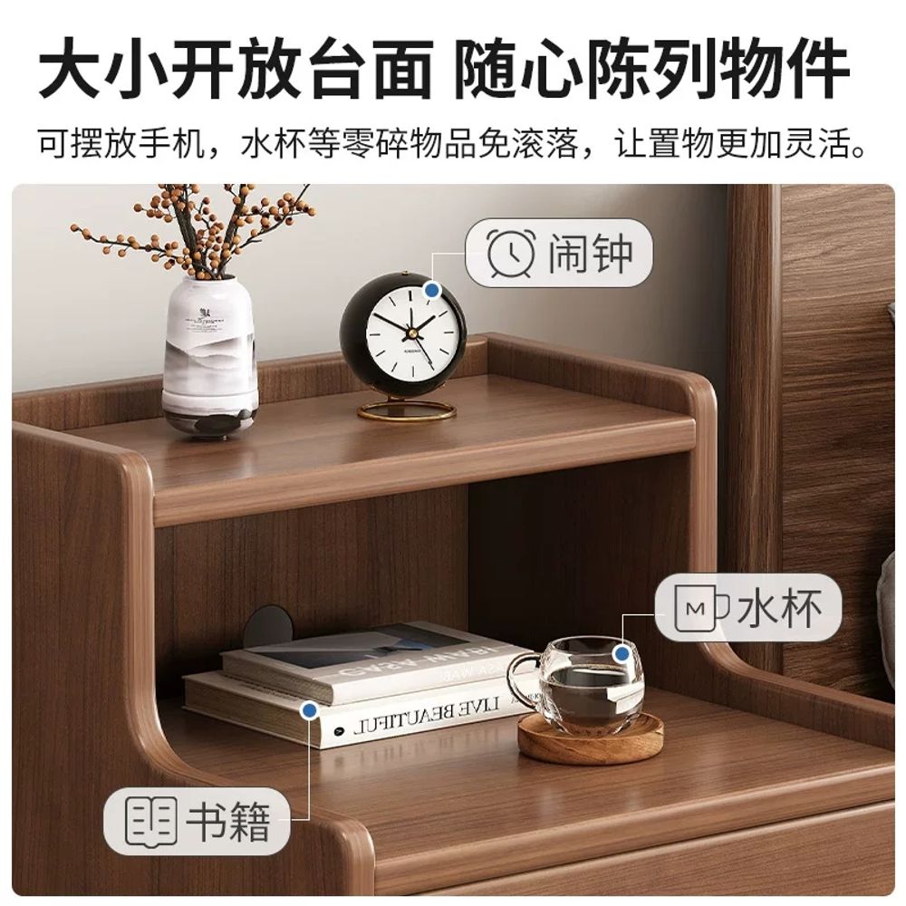 침대 폭좁은협탁 사이드 침대옆서랍 수납 서랍 기본형 - 상세 이미지 3