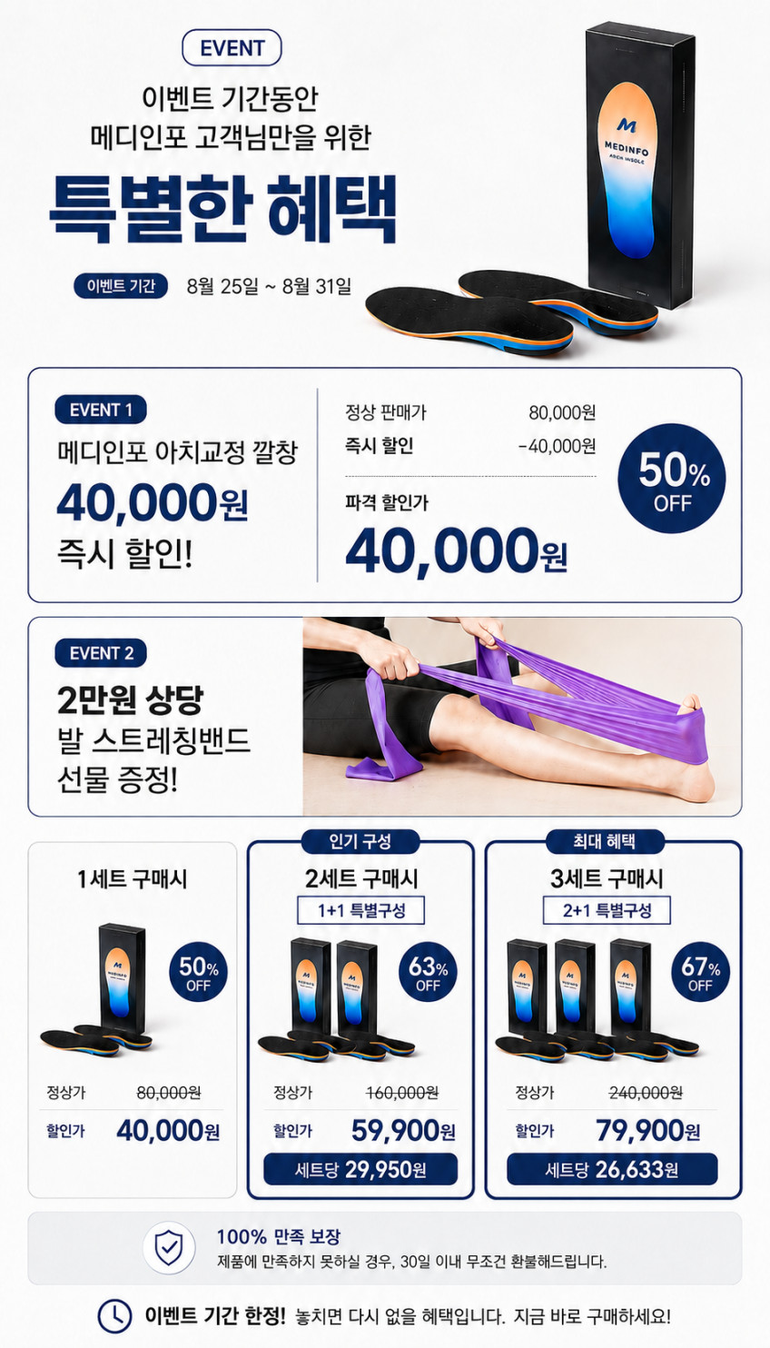 메디인포 아치리프트 30/5 족저근막염 증상 평발 아치 운동화 등산화 안전화 군대 군화깔창 판매처 상세 정보 이미지 2