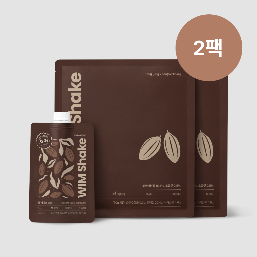 저당 저탄수 고단백 윔쉐이크 초코, 30g, 10개