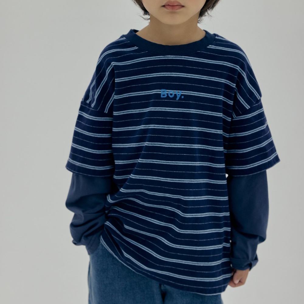 26가을 남아단가라티셔츠 주니어등원룩 - 메인 이미지