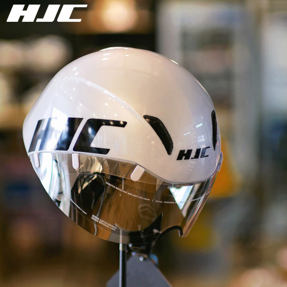 HJC 홍진 애드와트 트라이애슬론 철인 TT 헬멧 아시안핏 2. 유광화이트, M (55-59cm) - 상품 이미지