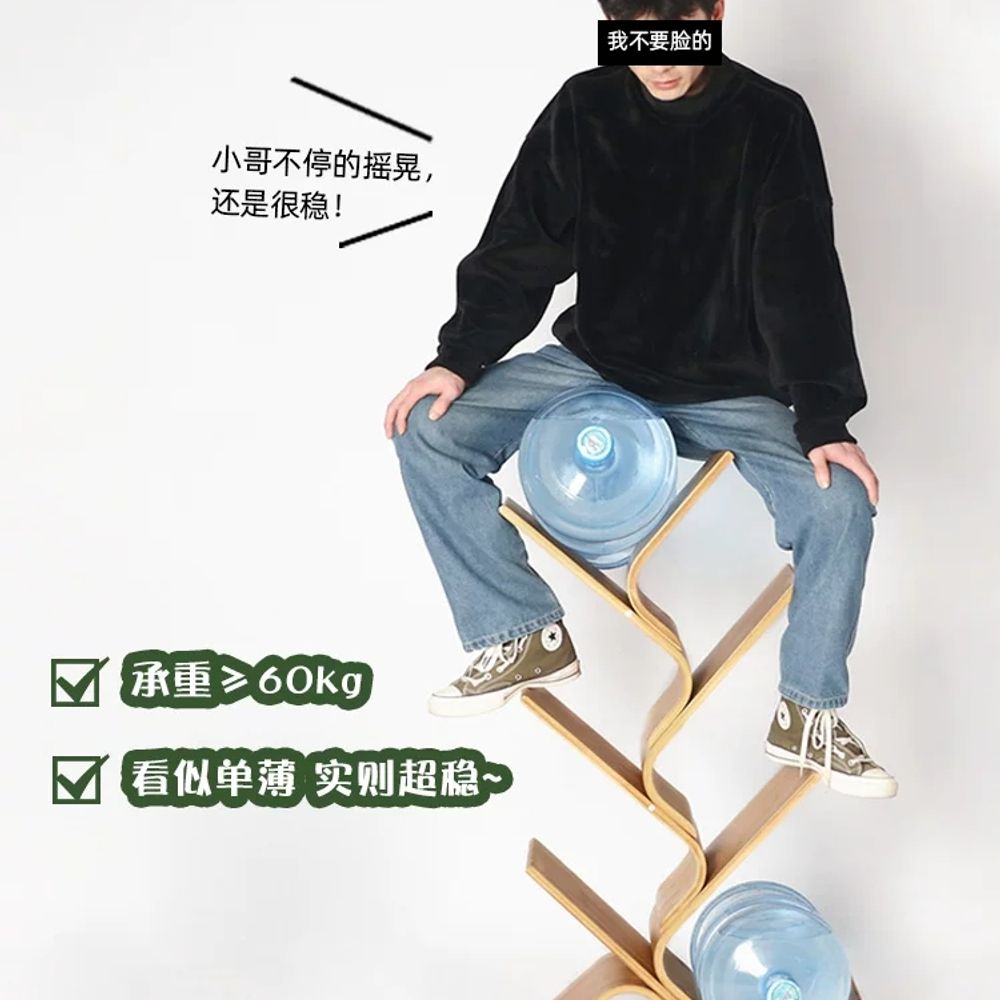 트리형 아이책장 슬림 벽면 수납 기본형 - 상세 이미지 3