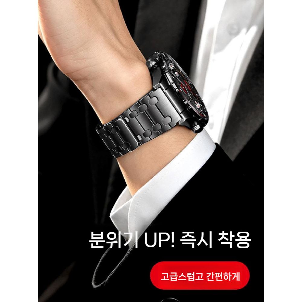 가민 스마트 워치 디센트 G2 피닉스 포러너 스트랩 자석 오크 스틸 메탈 밴드 - 상세 이미지 2