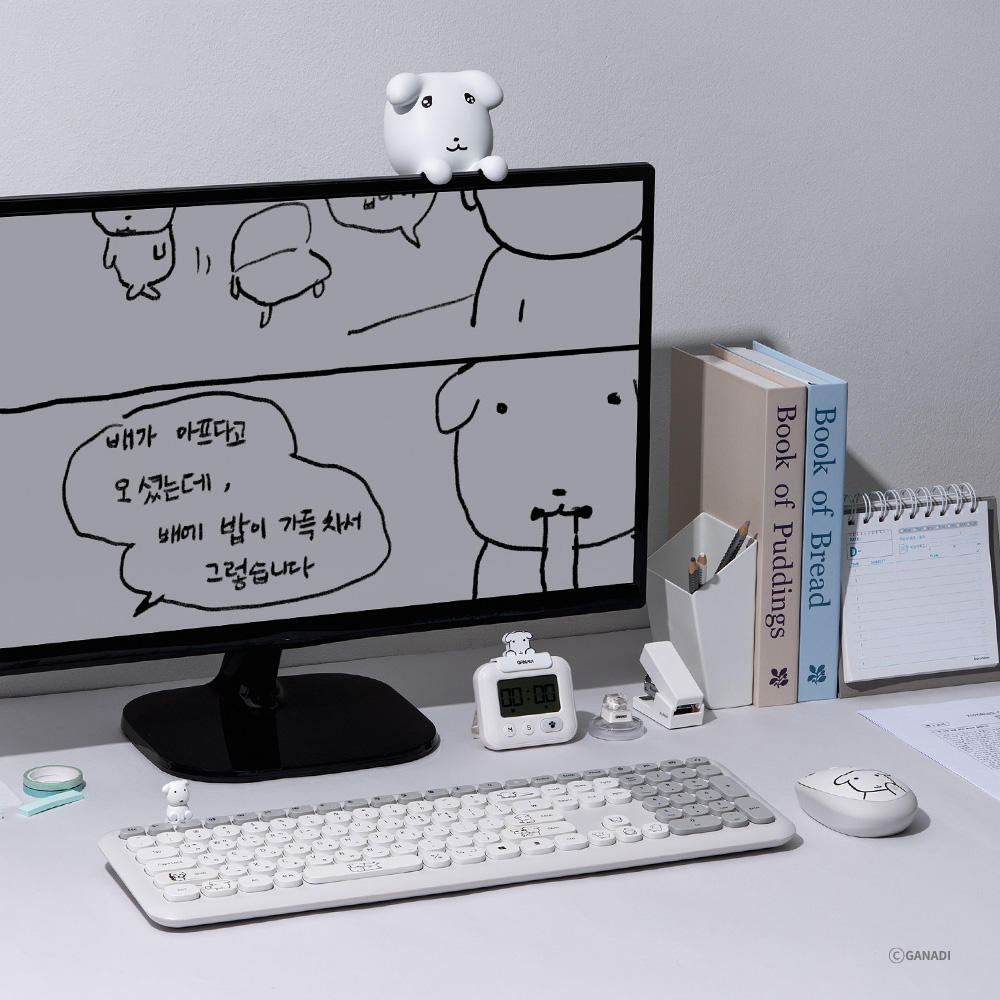 듀 가나디 모니터 피규어 방향제 네비게이션 프리지아향 짤쓸사람 캐릭터 굿즈 - 상세 이미지 2