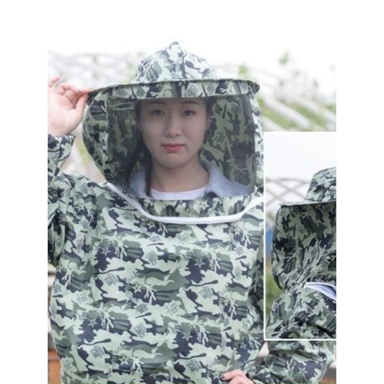 양봉 안전복 옷 벌초복 말벌복 작업복 통기성 메쉬 방충 모기장모자 상의 - 상세 이미지 5