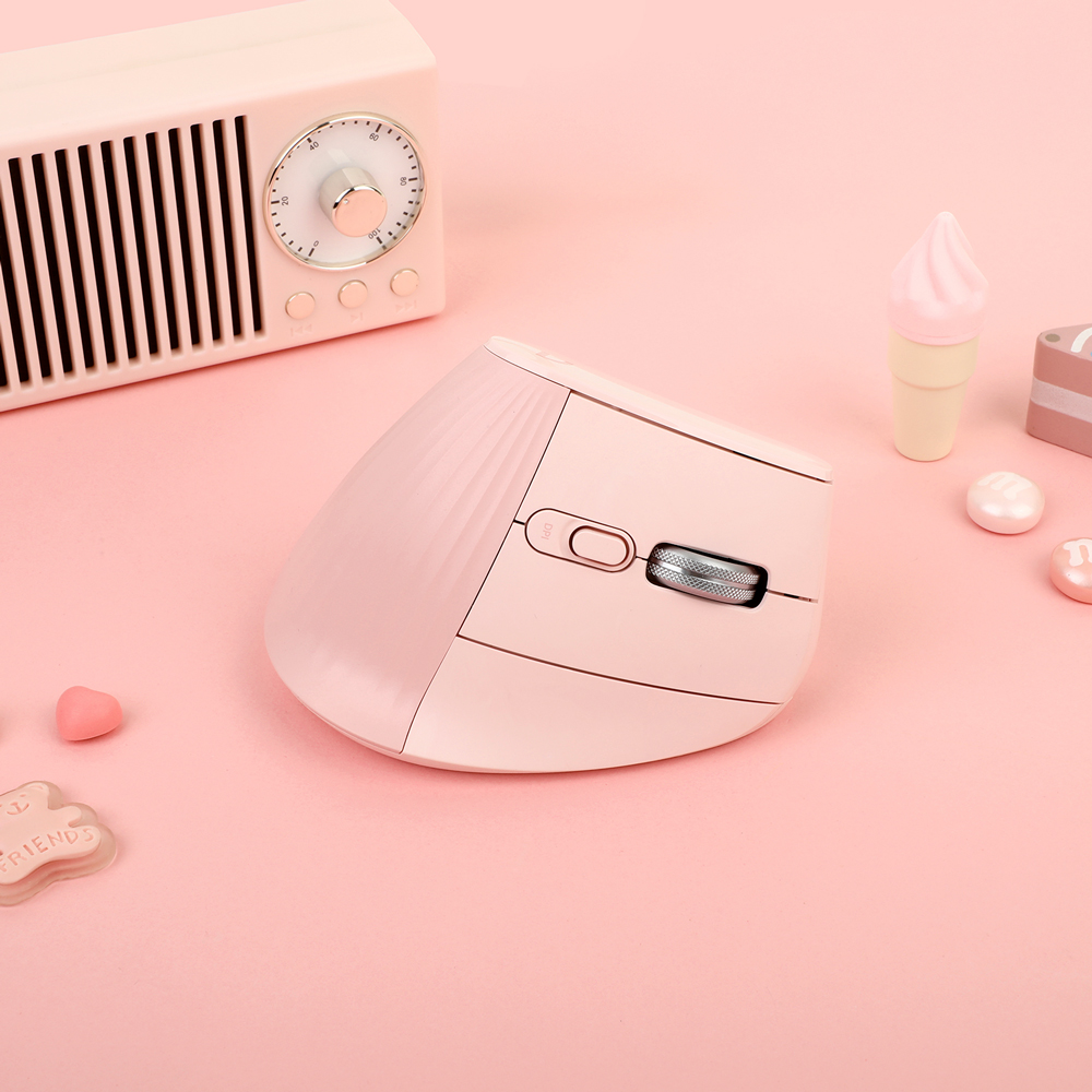 앱코 WEM60 프로 버티컬 무선 마우스 저소음 인체공학 손목보호 블루투스 무한휠 - 상세 이미지 3