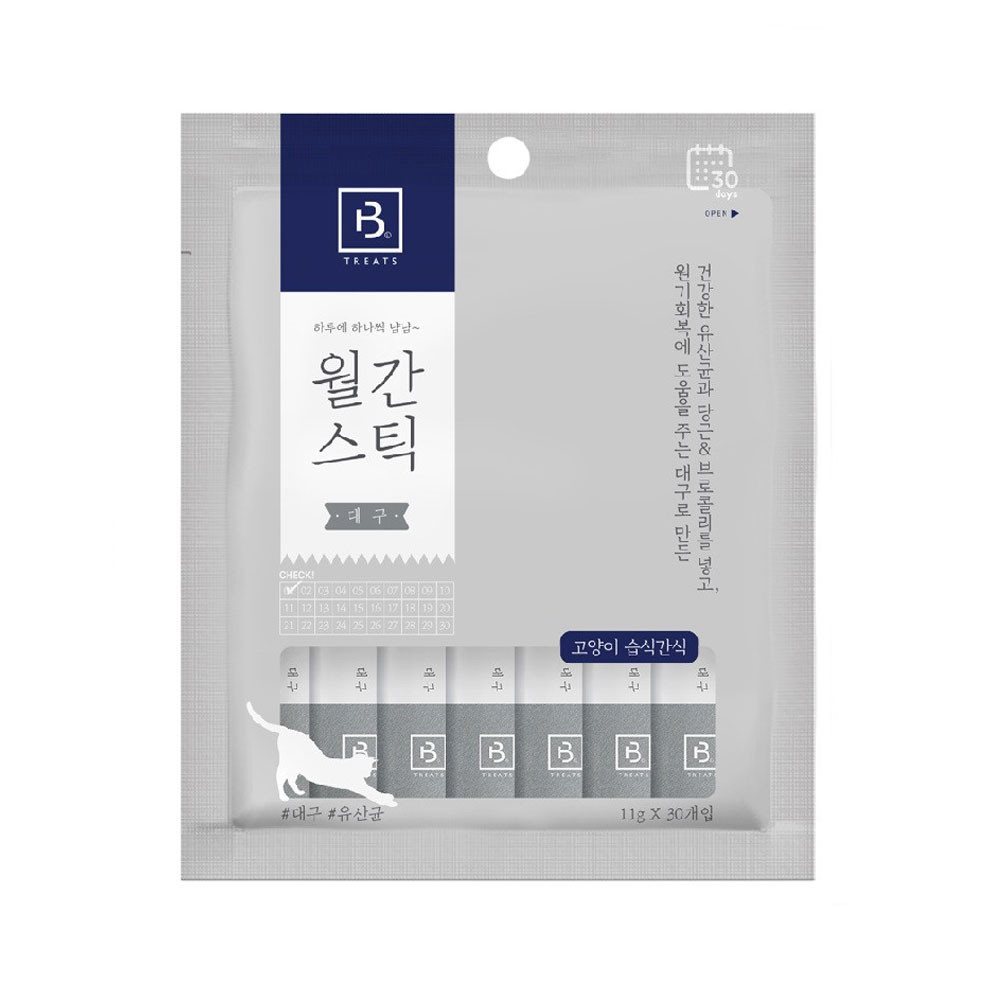 월간스틱 대용량 짜먹는 고양이간식 대구, 330g, 1개 - 상세 이미지 2