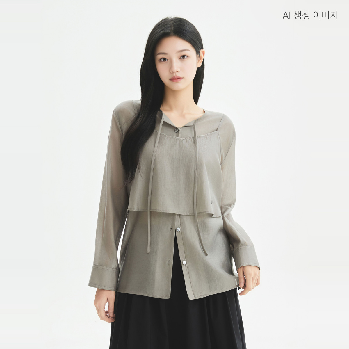로엠 뷔스티에 세트 블라우스 RMBLG49R12 - 상품 이미지