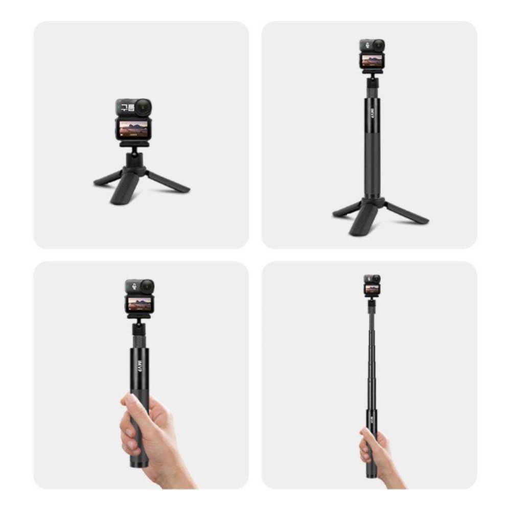 인스타360 X6 셀피 스틱 거치대 삼각대 스마트폰 클립 손잡이 그립 셀카봉 - 상세 이미지 2
