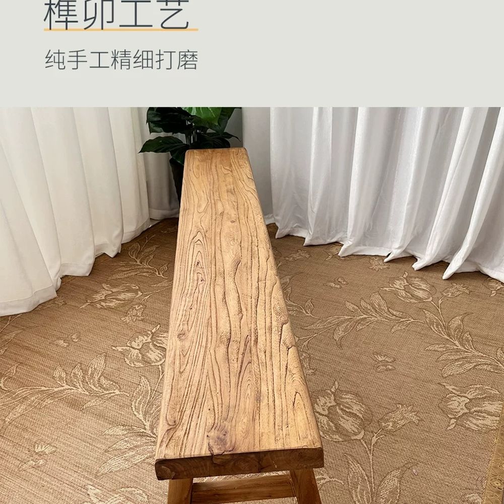 정원 목재벤치 야외원목벤치 기본형 - 상세 이미지 3