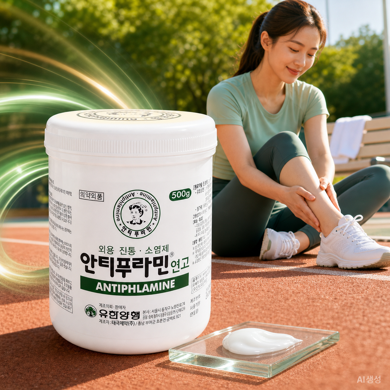 유한양행 안티푸라민 연고 500g 바르는 파스 로션 외용 진통 소염제 - 상세 이미지 3