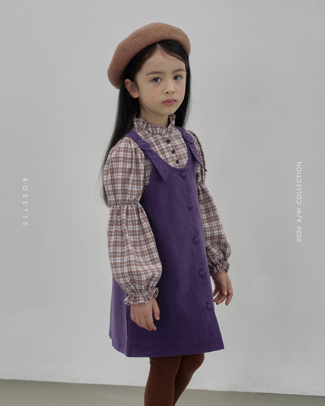 호제트 26가을 카렌블라우스 유아 여아 코튼 긴팔 블라우스 XS-XL - 상세 이미지 2