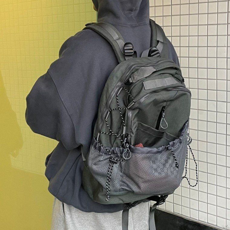 벤쿠쿠 남자 백팩 35L 대용량 데일리 테크니컬 코드락 가방 고프코어 세이지그린 - 상세 이미지 3