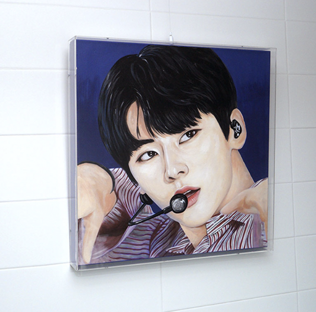 모네초상화 아크릴 물감 반려동물 추모 액자 강아지 고양이 사진 장례 추억 기념 액자 - 상세 이미지 2