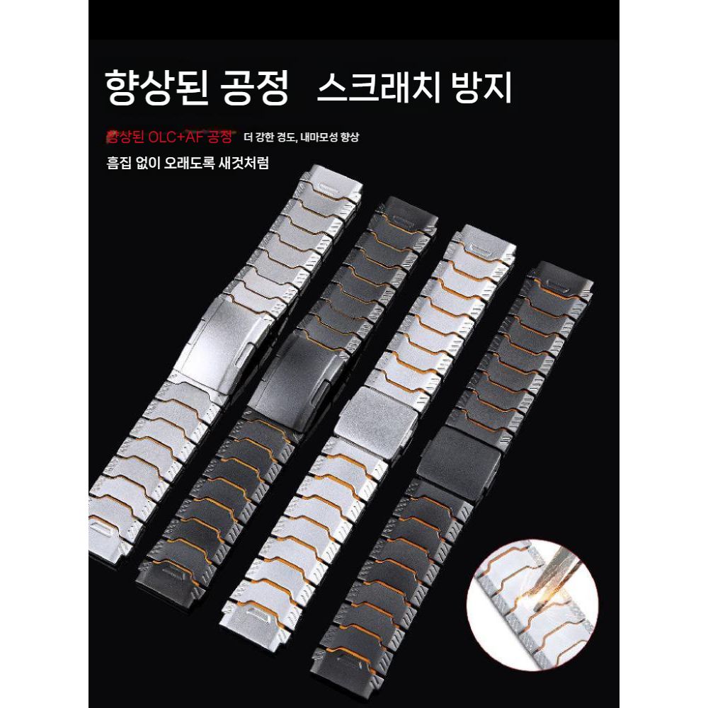 가민 스마트 워치 디센트 G2 피닉스 포러너 스트랩 자석 메카 스타일 순수 티타늄 밴드 - 상세 이미지 4